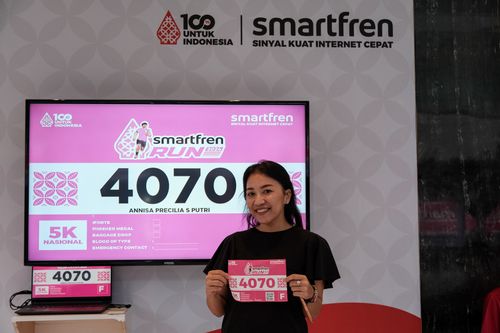 Race photo from Smartfren Run 2024
