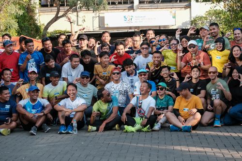 Race photo from Shake Out Run Jabar 10K