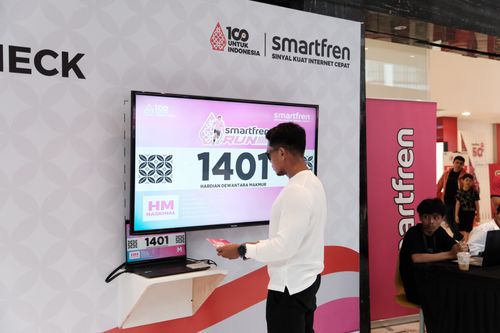Race photo from Smartfren Run 2024