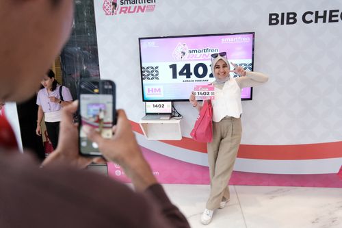 Race photo from Smartfren Run 2024