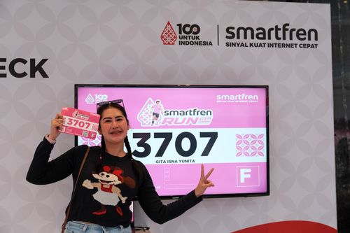 Race photo from Smartfren Run 2024