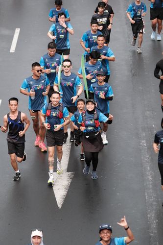 Race photo from Road to BAF Lions Run 2024
