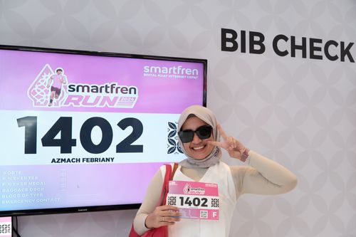 Race photo from Smartfren Run 2024