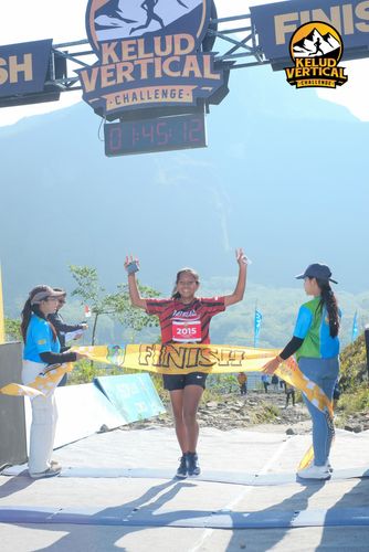 Race photo from Kelud Vertical Challenge 2024
