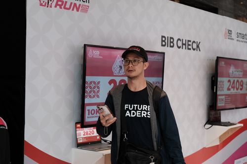 Race photo from Smartfren Run 2024