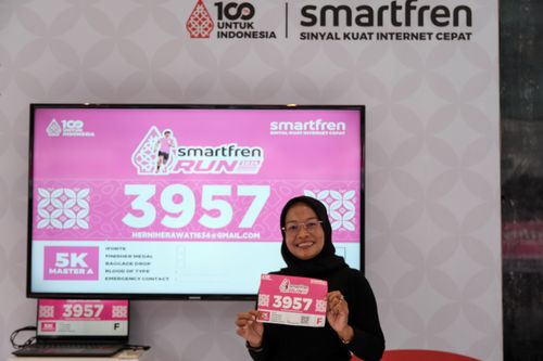 Race photo from Smartfren Run 2024