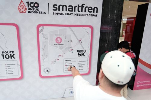 Race photo from Smartfren Run 2024