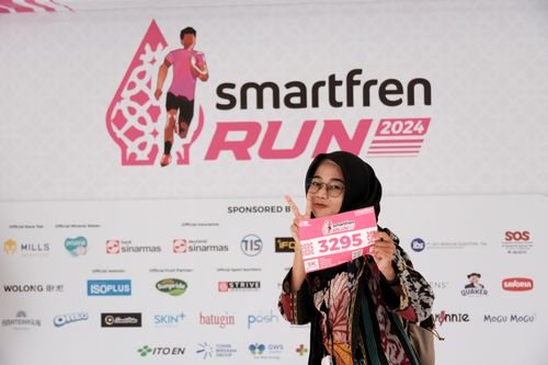 Race photo from Smartfren Run 2024