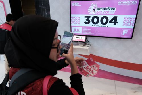 Race photo from Smartfren Run 2024