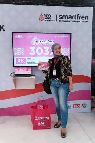Race photo from Smartfren Run 2024