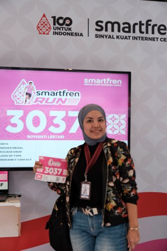 Race photo from Smartfren Run 2024