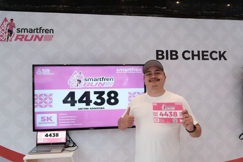 Race photo from Smartfren Run 2024