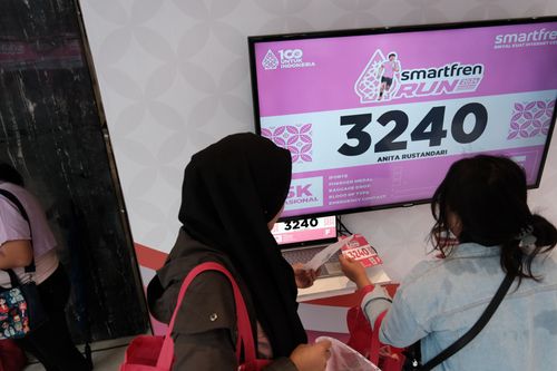 Race photo from Smartfren Run 2024