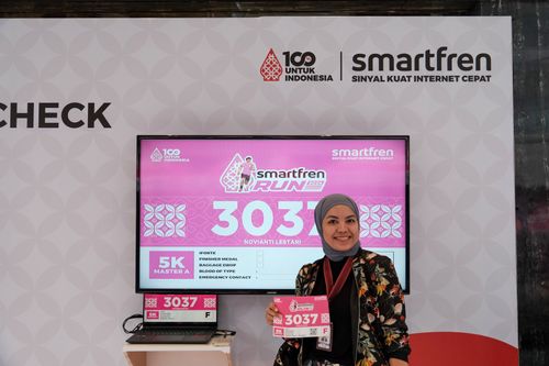 Race photo from Smartfren Run 2024