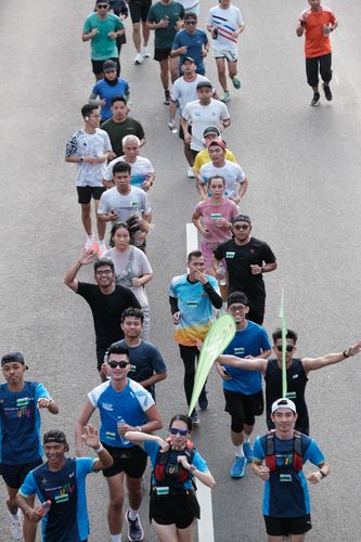 Race photo from Lari Bareng Yuk!