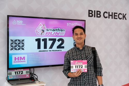 Race photo from Smartfren Run 2024
