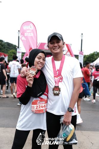 Race photo from Smartfren Run 2024