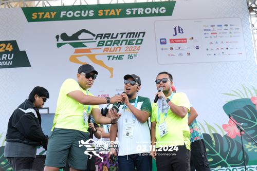 Race photo from Arutmin Borneo Run 2024