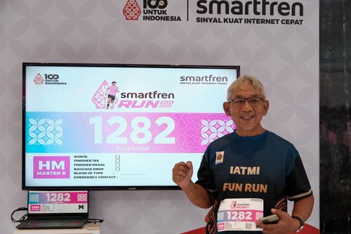 Race photo from Smartfren Run 2024