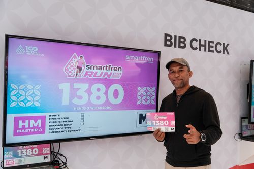 Race photo from Smartfren Run 2024