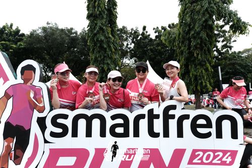 Race photo from Smartfren Run 2024
