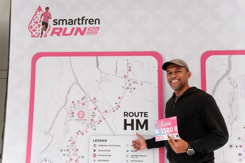 Race photo from Smartfren Run 2024