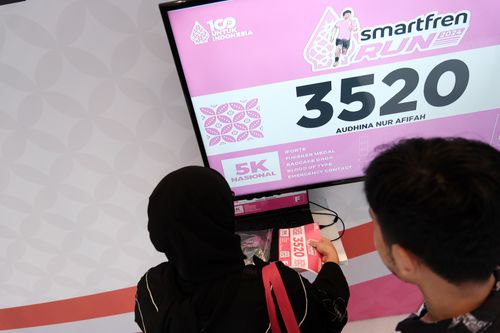 Race photo from Smartfren Run 2024