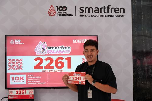 Race photo from Smartfren Run 2024