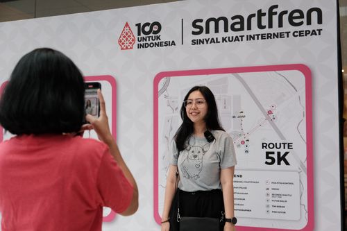 Race photo from Smartfren Run 2024