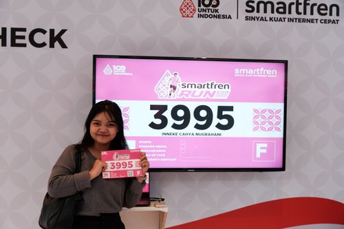Race photo from Smartfren Run 2024