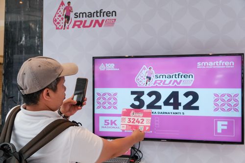 Race photo from Smartfren Run 2024