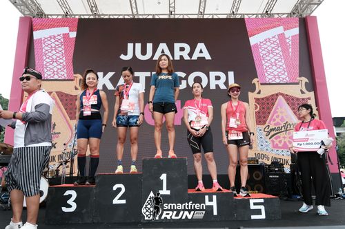 Race photo from Smartfren Run 2024