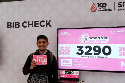Race photo from Smartfren Run 2024