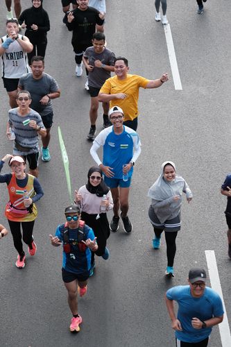 Race photo from Lari Bareng Yuk!