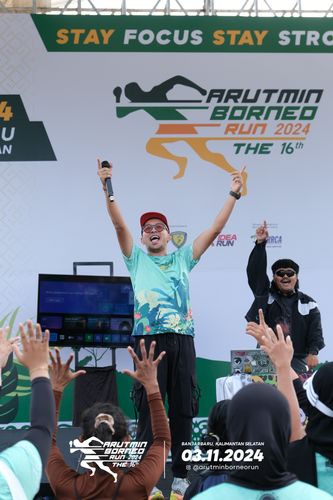 Race photo from Arutmin Borneo Run 2024