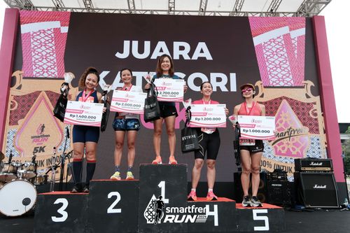 Race photo from Smartfren Run 2024