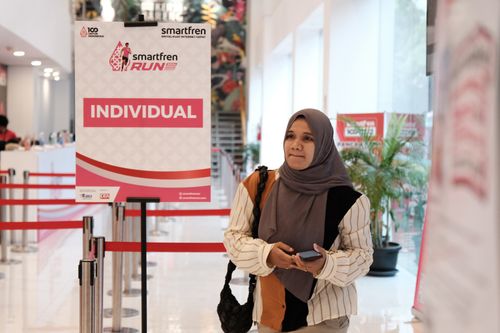 Race photo from Smartfren Run 2024