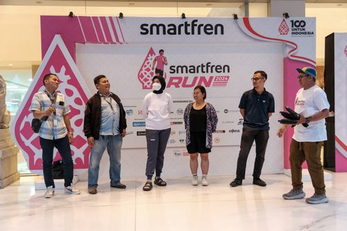 Race photo from Smartfren Run 2024