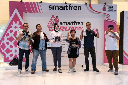 Race photo from Smartfren Run 2024