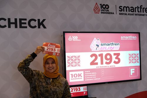 Race photo from Smartfren Run 2024