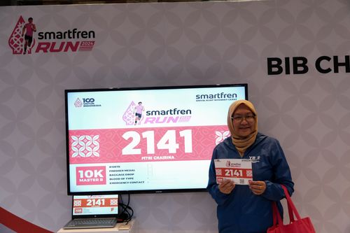 Race photo from Smartfren Run 2024