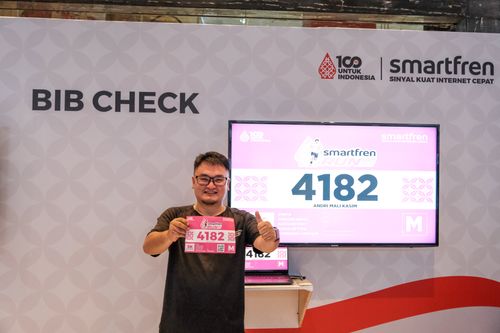 Race photo from Smartfren Run 2024