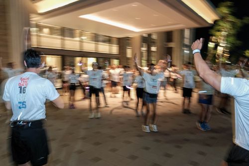Race photo from PIK NITE RUN VIBES