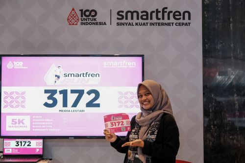 Race photo from Smartfren Run 2024