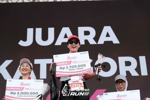 Race photo from Smartfren Run 2024