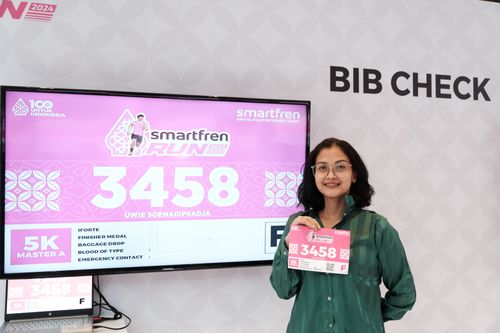 Race photo from Smartfren Run 2024
