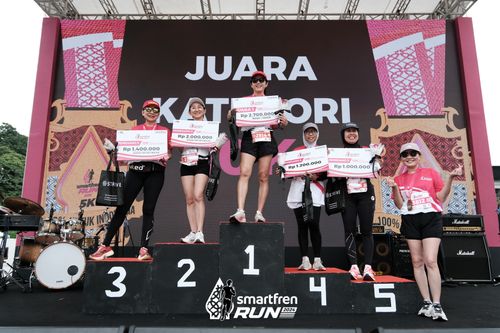 Race photo from Smartfren Run 2024