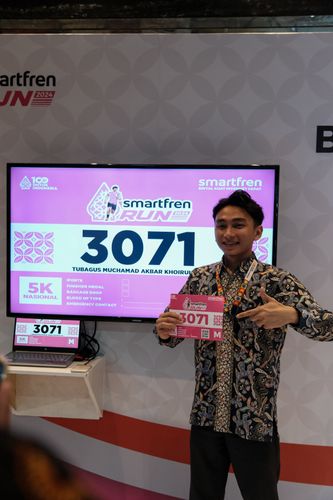 Race photo from Smartfren Run 2024