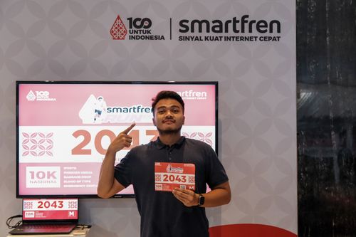Race photo from Smartfren Run 2024