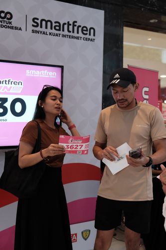 Race photo from Smartfren Run 2024
